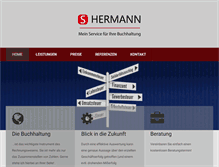 Tablet Screenshot of meine-buchhalterin.de